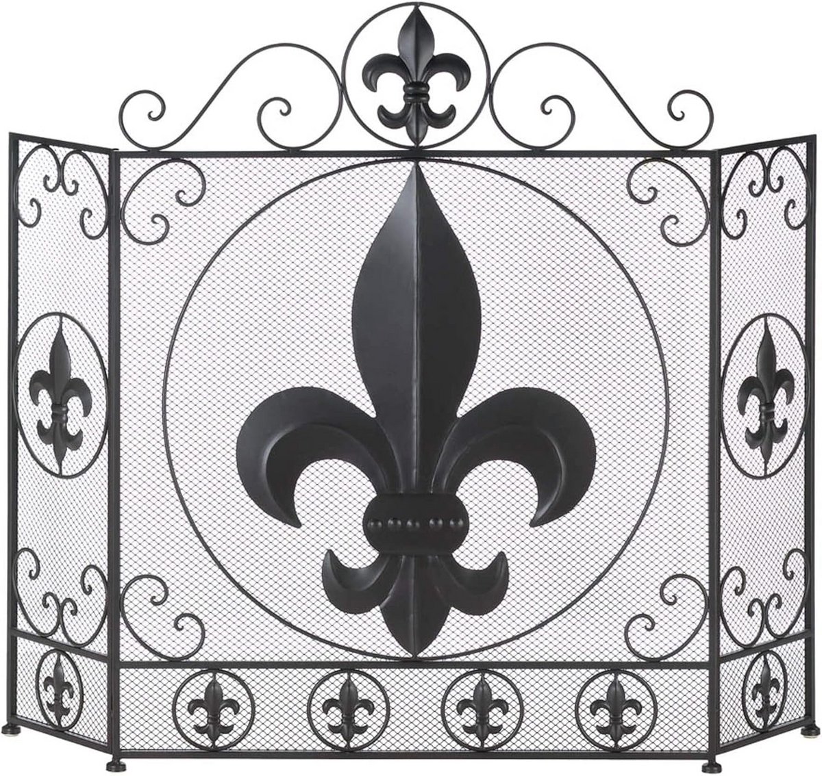 Franse Flair Haardscherm - Zwart - Wasbaar