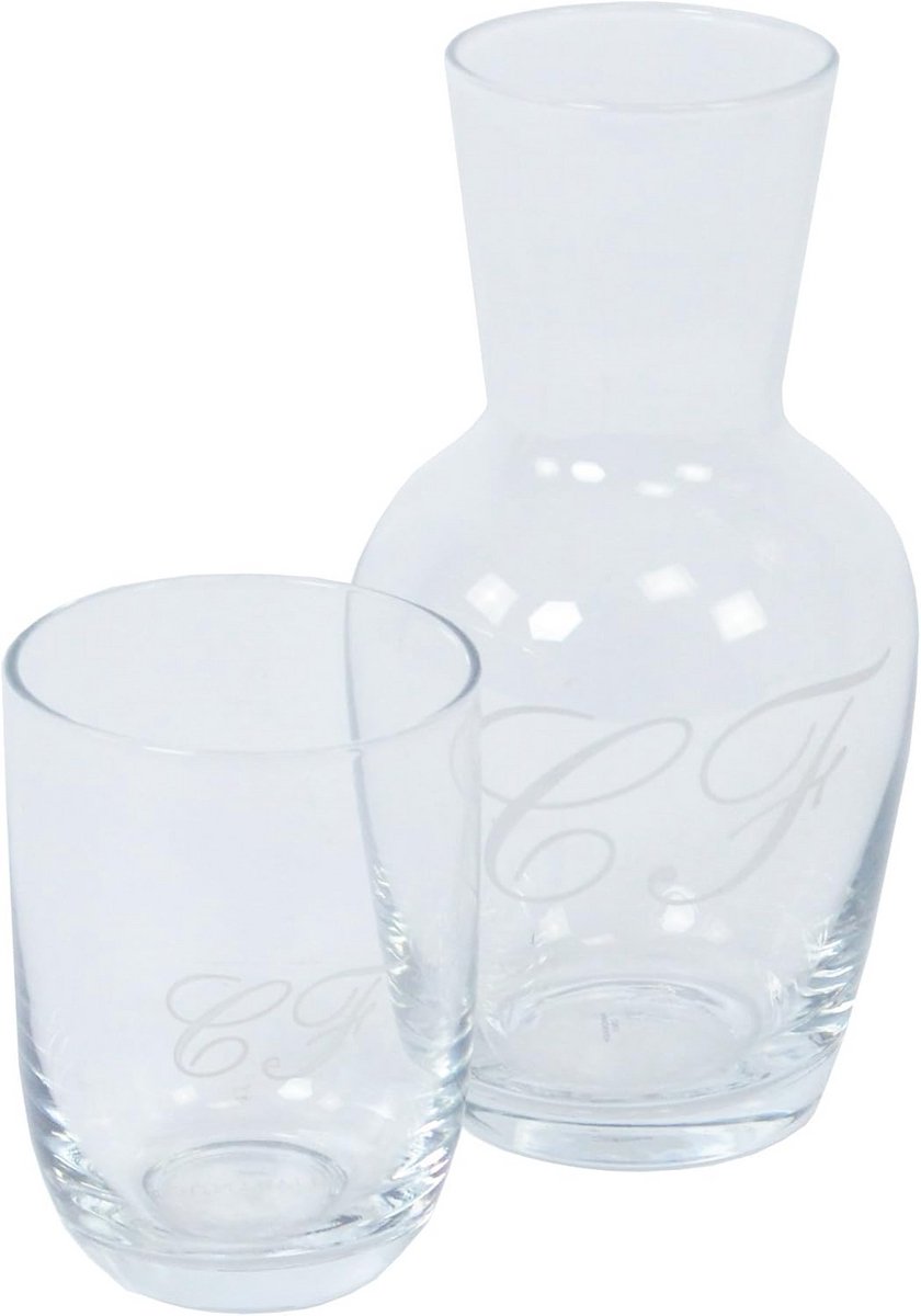 Glazen Karaf met Glas Set - 700 ml Drank Serveerset voor Water of Wijn
