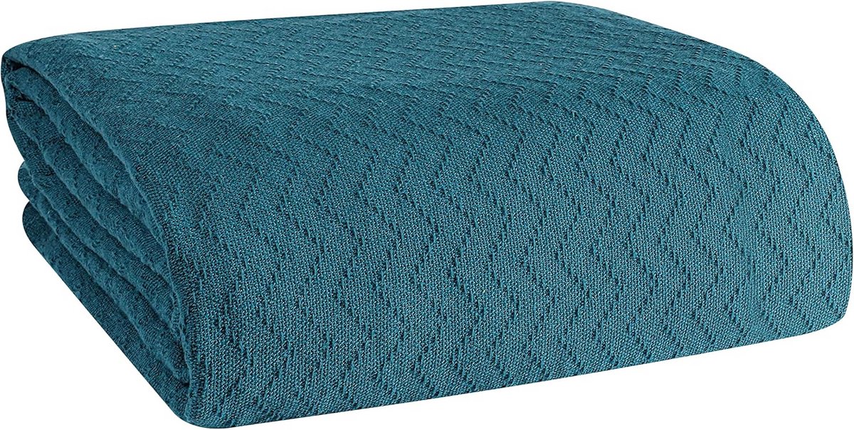 100% Katoenen Dekbed, Ademend Thermo Dekbed Dubbel, Zacht Chevron Thermo Dekbed 60 x 90 in