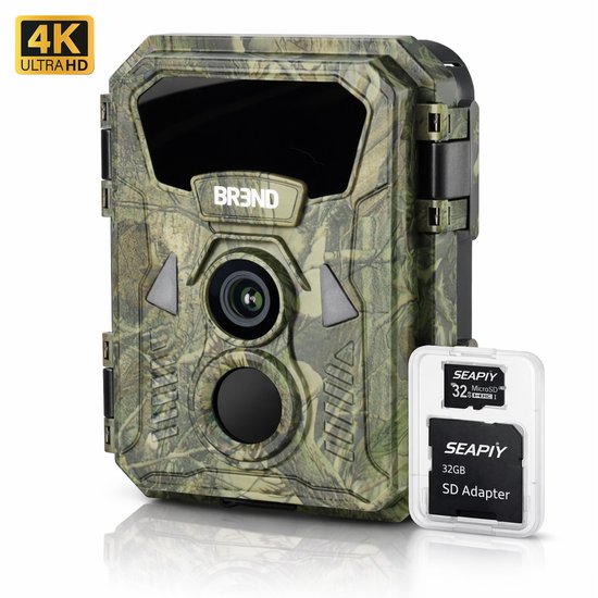 Professionele 4K Wildcamera Met WLAN - 60MP Foto's, Nachtzicht, Supersnelle 0,8s Trigger En 32GB Kaart - IP66 Waterdicht