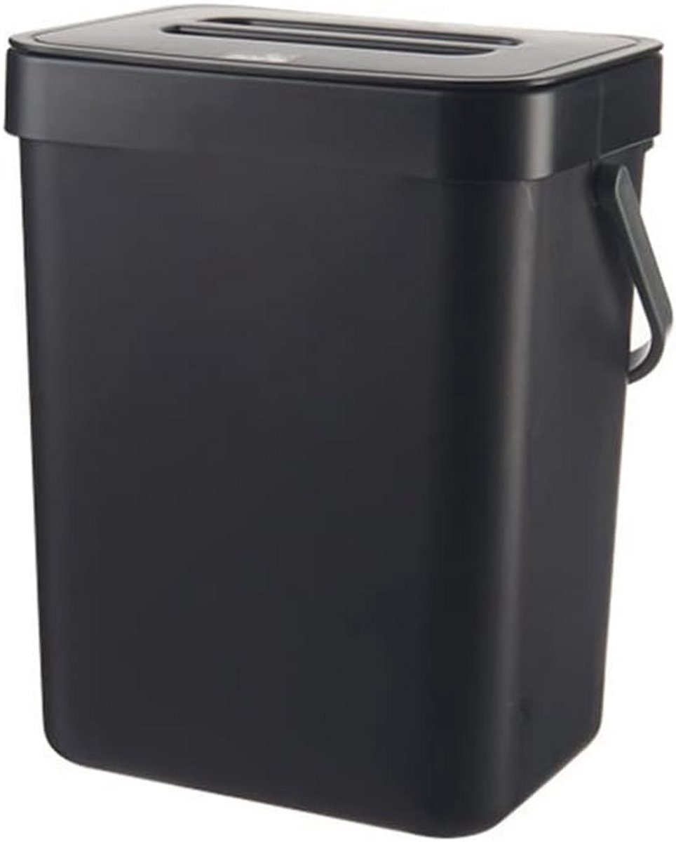 Kleine Keuken Compostbak 3L - Hangend Afvalbakje met Deksel voor Aanrecht en Keukenkast
