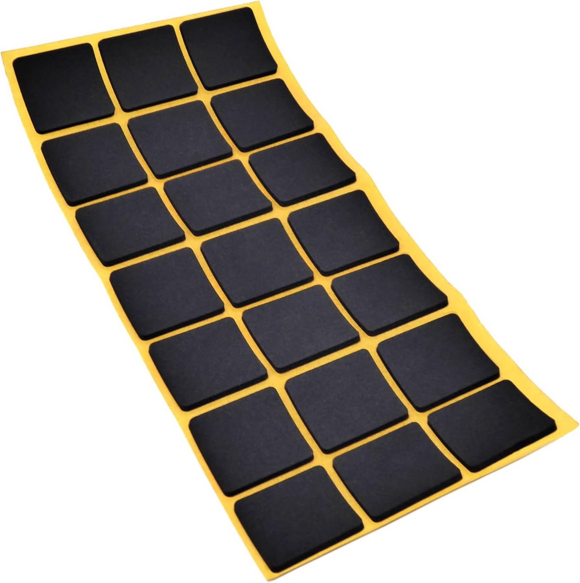 21x Zelfklevende Antislip Pads Zwart - Vierkant 30x30mm - EPDM Rubber voor Meubels en Vloe
