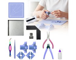 Modelbouw Gereedschap Set - Voor Miniatuur Huisjes Bouwpakket - Knutsel Spullen - DIY - Volwassenen & Kinderen - Knutselen - Crafts&Co