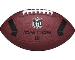 Wilson - NFL - American Football - Ignition - Official Size - Bruin - Inclusief Opblaas Naaldventiel