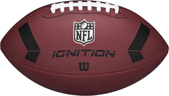 Wilson - NFL - American Football - Ignition - Official Size - Marron - Inclus Aiguille de Gonflage