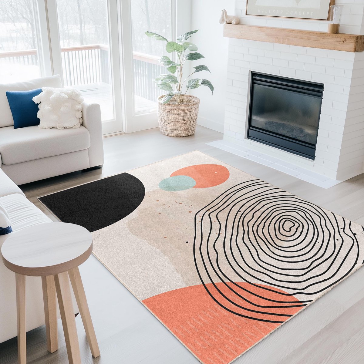Mila Home - Tapijt Vloerkleed Rechthoek - Wasbaar - Antislip - OEKO-TEX Gecertificeerd - Voor Woonkamer, Slaapkamer, Keuken & Hal -8 5