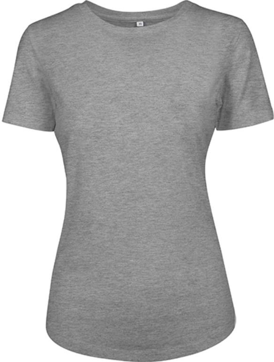 Build Your Brand - Fit Dames T-Shirt - Heather Grey maat XS