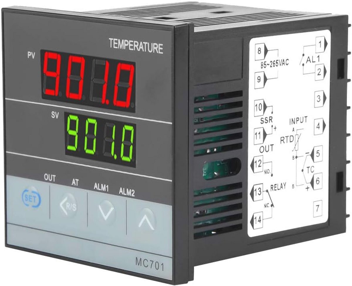 Digitale PID Temperatuurregelaar met Sensorinvoer en SSR-uitgang
