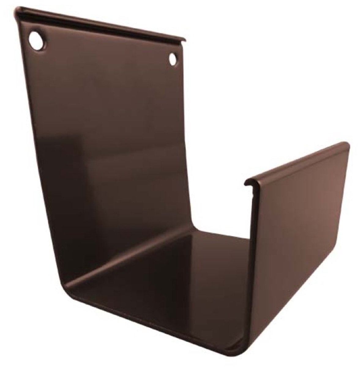 Renoplast® RK65 aluminium gootverbinder, 8 cm Bruin, dakgoot regenwaterafvoer plaatmetaal profielen, tuinhuis carport terras balkon insteekgoot, dakgoot corrosiebescherming