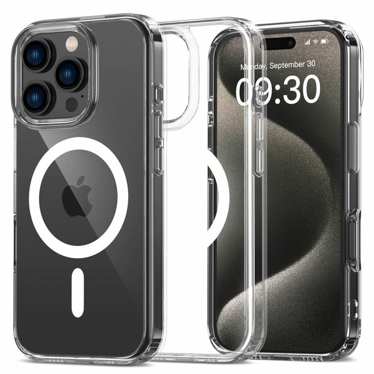 Casify Doorzichtig Hoesje geschikt voor MagSafe iPhone 16 Pro Max Hoesje - Transparant