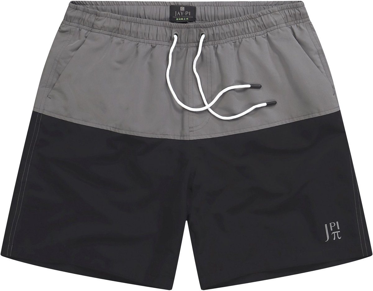 JAY-PI - Heren - Zwemshorts beachwear elastische tailleband - Zwart - Maat L