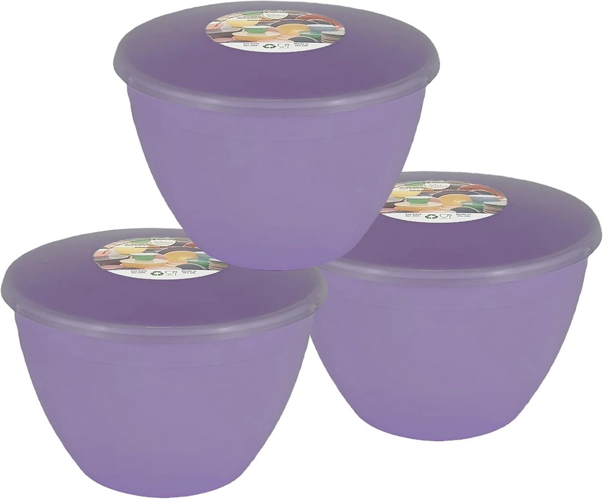 Puddingkommen Pastelkleuren 2 pint 1,14 liter Set van 3
