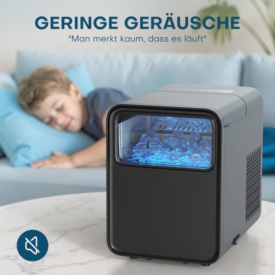 IJsblokjesmachine - IJsmaker - Dranken Koelen - Zelfreinigend - 12 kg per dag - Zwart — afbeelding 5