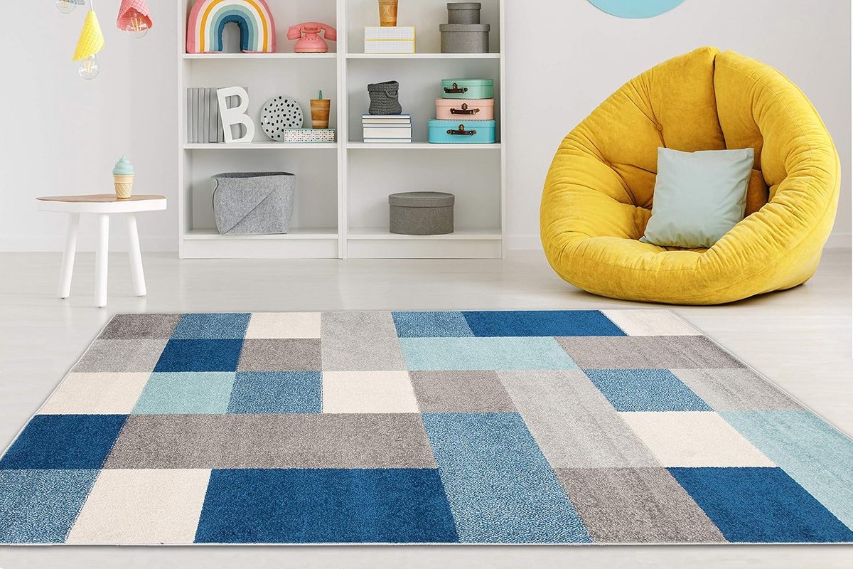 Vloerkleed voor Kinderen - Speelkleed voor Kinderkamer - Laagpolig Tapijt voor Slaapkamer 
