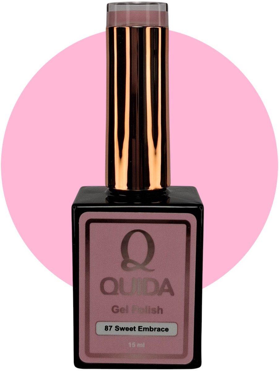 quida gelpolish #87 sweet embrace licht roze 15ml