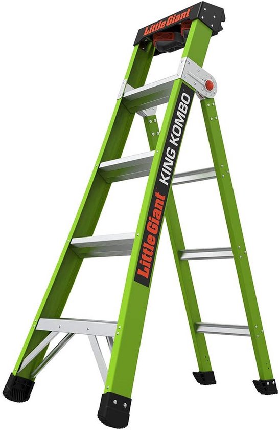 Rotating Ladder Professionele 5' Multi-Position Ladder met Rotating Wall Pad en Dual ...