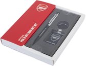 Arsenal FC ensemble cadeau de luxe stylo + porte-clés joliment emballé en boîte 'official item'