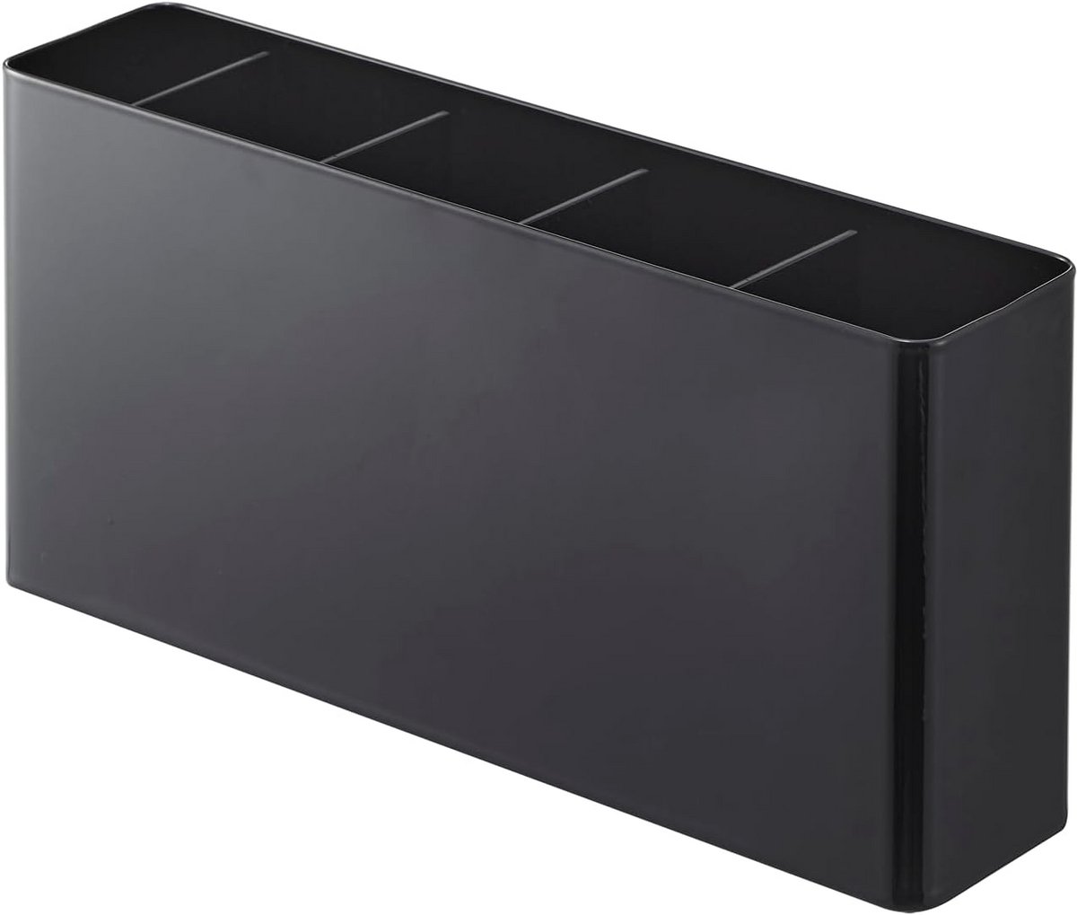 Keukengereihouder met snijplankhouder - 30 x 6,8 x 14,2 cm - zwart - staal/ABS