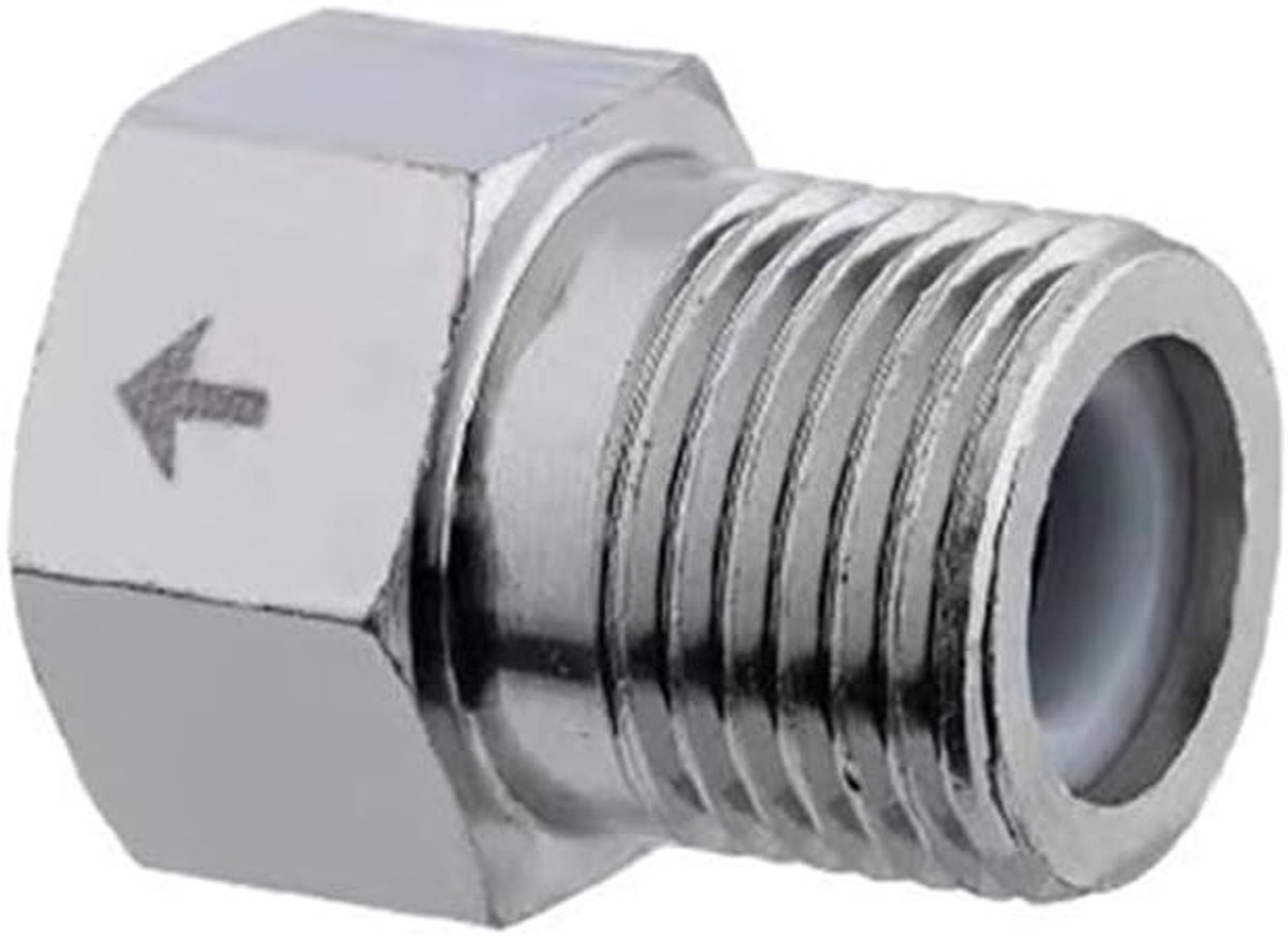Ronte - Roestvrij Staal Terugslagklep 1/2" Mannelijk naar Vrouwelijk - Terugstroom Preventie Valve - Niet Return Connector voor Toilet Waterpijp - Duurzaam en Betrouwbaar - Thuisgebruik Sanitair - Uitgebreide Bescherming