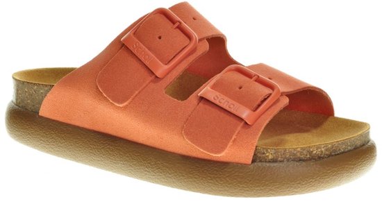 Scholl Noelle Chunky Sandales pour femmes en Daim orange - Femme - Taille 38