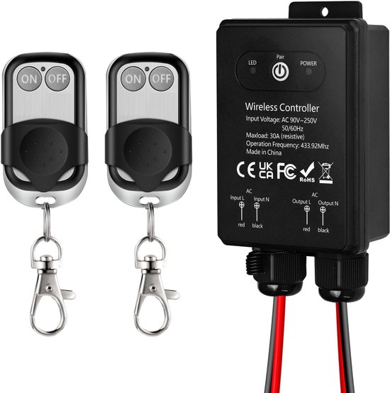 Remote Control Switch 3 Phase 3KM Long Distance Intelligent Power Switch for Pump Motor Garage Door AC380V | NL