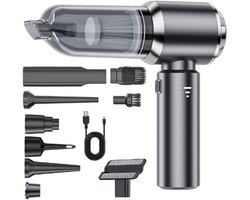 OKWISH Auto Stofzuiger met Blaasfunctie - Handstofzuiger met 19000Pa en 3 Snelheden - Compact en Oplaadbaar