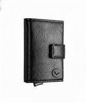 VEXON Aetas - Wallet Pro - Premium Wallet Classic - Pasjeshouder Zwart - Kaarthouder - Met Rits - 10 Pasjes, Briefgeld en Muntgeld - RFID Creditcardhouder - Mannen en Vrouwen Portemonnee - Uitschuifbaar - Zwart