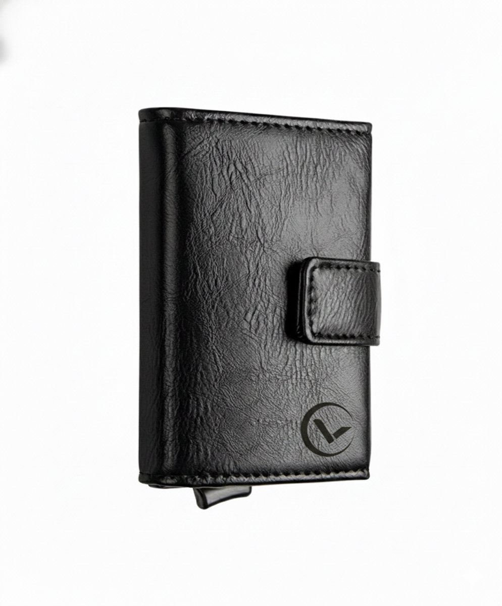VEXON Aetas - Wallet Pro - Premium Wallet Classic - Pasjeshouder Zwart - Kaarthouder - Met Rits - 10 Pasjes, Briefgeld en Muntgeld - RFID Creditcardhouder - Mannen en Vrouwen Portemonnee - Uitschuifbaar - Zwart