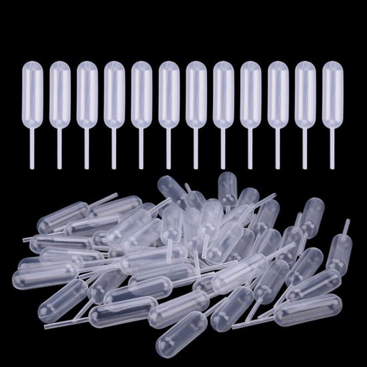 Vloeibare Druppelaar 4 ml - 100 Stuks - Voedselveilige Plastic Transferpipetten voor Desserts en Cocktails
