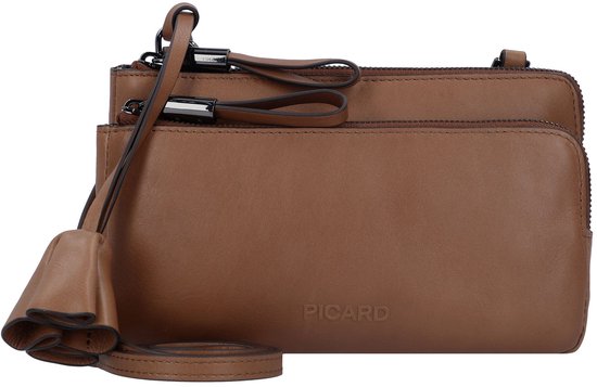 PICARD Sac à épaule bandoulière Sac à épaule Bella Cross Bag Whisky Marron clair