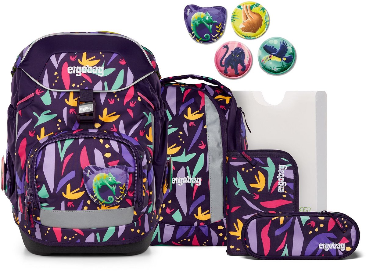 ergobag Schooltas Lumi-Edition Pack-Set 6-delig AmBärzonas Paars