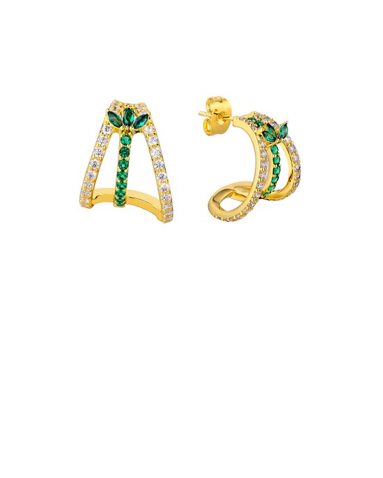 Mya Bay - EARRINGS - GREEN MALIA