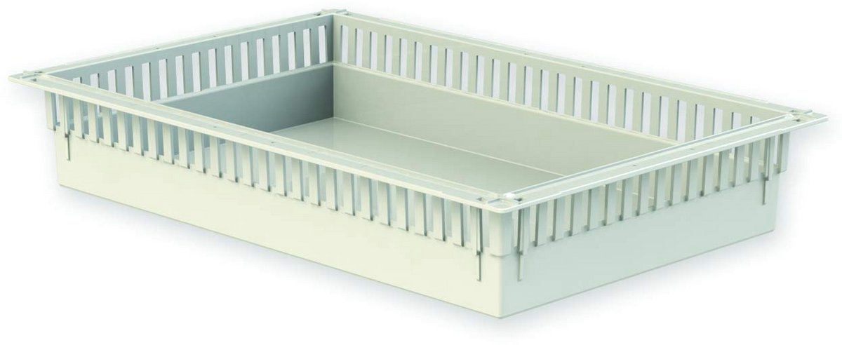 Modulaire Kunststof Lade voor ISO Trolleys - 600x400x100 mm