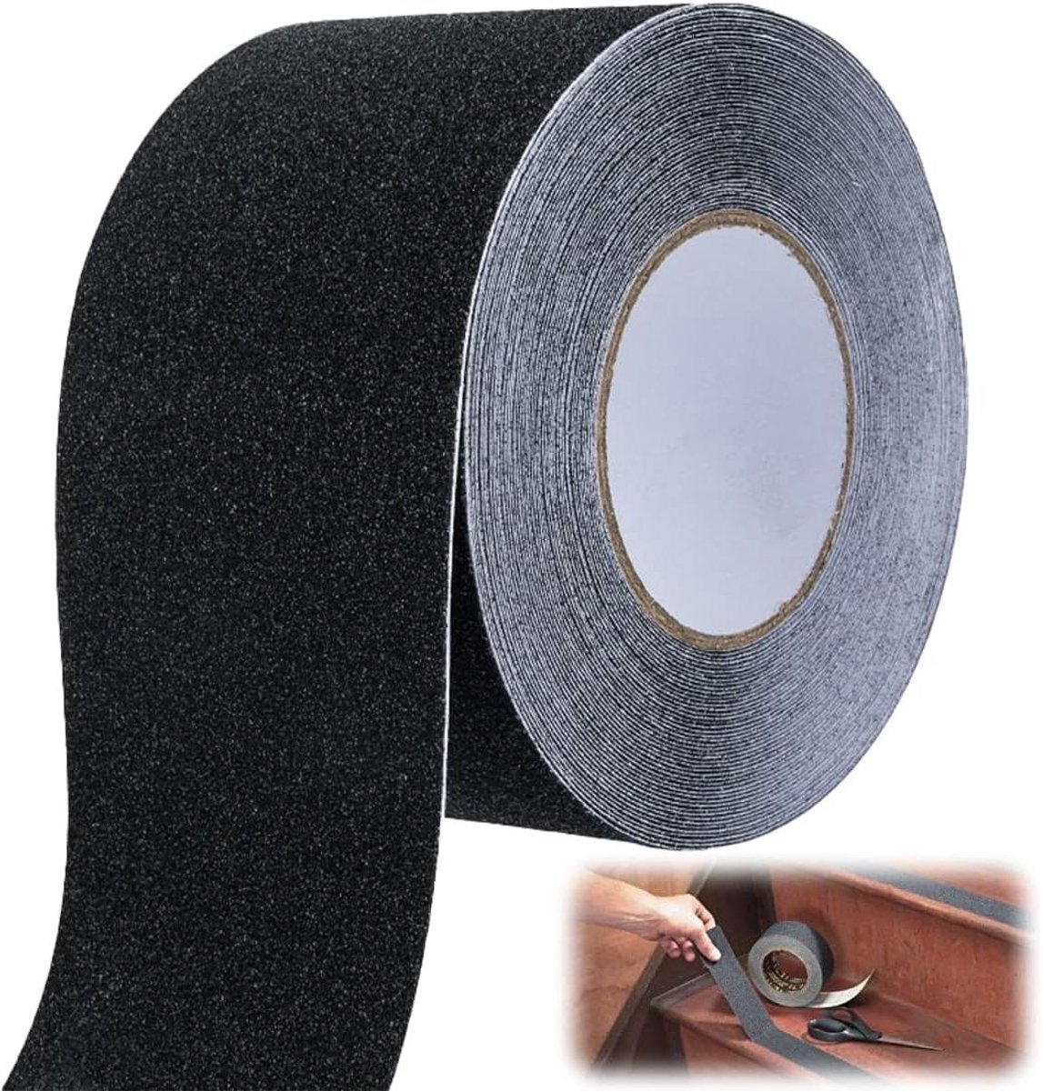 Ronte - Anti-Slip Tape 2,5cmx20m voor Trappen en Vloeren - Zelfklevende Strips ter Bescherming - Antislip Veiligheidstape met Sterke Hechting