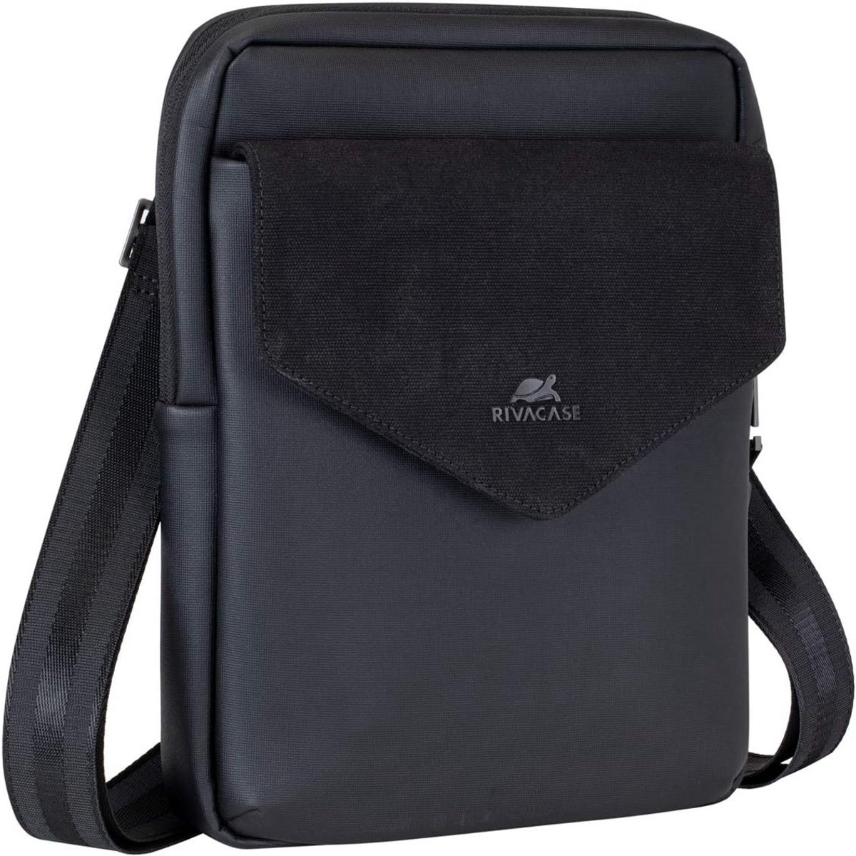 Crossbody tas voor tablet tot 11 inch - lichte schoudertas voor heren met voorvak en beveiliging