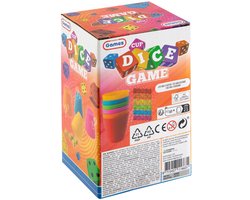 Creative Craft Group dobbelspel - gezelschapsspel met 6 cups en 30 dobbelstenen.