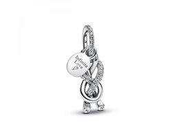 Pandora Pavé Infinity Knot- hangende bedel Zilver Dames793780C01