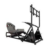 REBBLERS® SIMR 1000 Sim Racing Cockpit + TV Standaard - Verstelbare Racestoel van Formula naar GT/Rally - Race Simulator - Antraciet