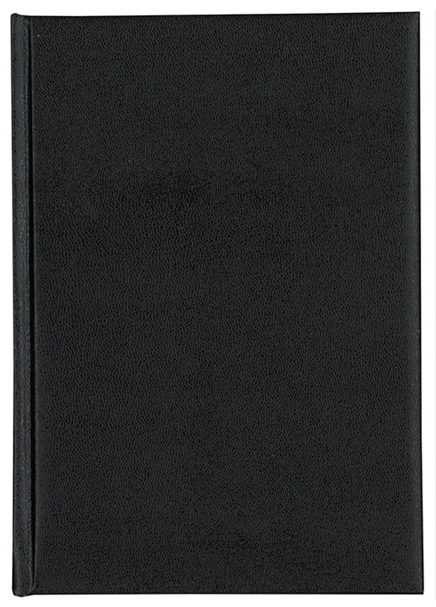 Brepols bureau agenda 2026 - MINISTER - Zonder jaartal bedrukking op omslag - Bureau agenda - 1 dag op 1 pagina - Dagoverzicht - Zwart - 14.8 x 21 cm