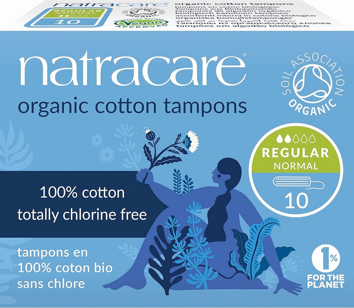 Organische tampons zonder applicator - regelmatige bescherming