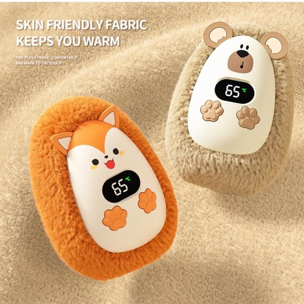 handwarmers- handwarmers herbruikbaar- Draagbare oplaadbare handwarmer - Verstelbare handwarmer voor kinderen - USB-handwarmer - 10,5 * 7,5 * 5,5 cm - Winterhandwarmer - Drie verwarmingsniveaus — cadeau in Gadgets - foto 3