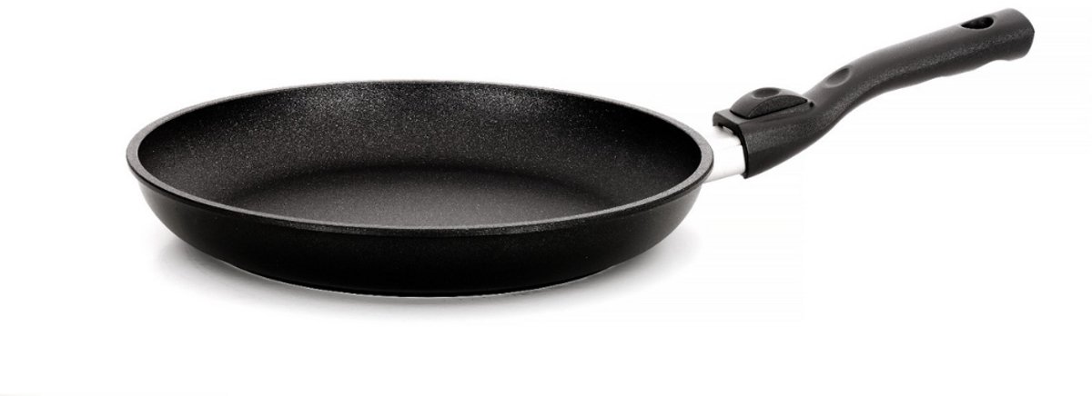 Pan - Crafond - Braadpan met afneembare Bakelite steel - geschikt voor alle vuren - Combi bakpan - 28 cm diameter - 5,5 cm hoog - Inhoud 1,5L