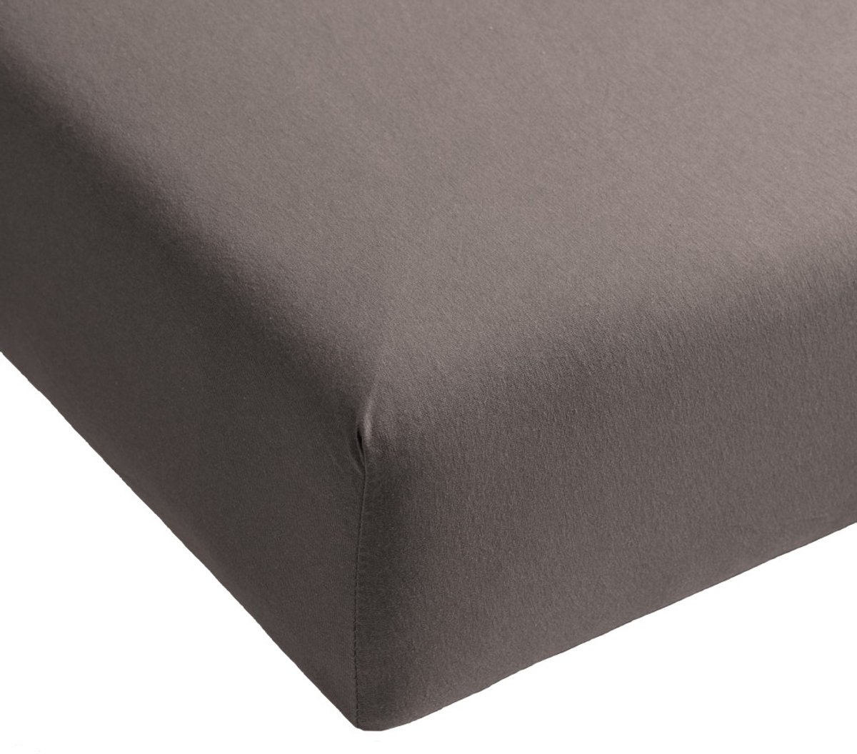 Hoeslaken Jersey Katoen - Antraciet - 200x220 - 100% Katoen - Oeko-Tex gecertificeerd