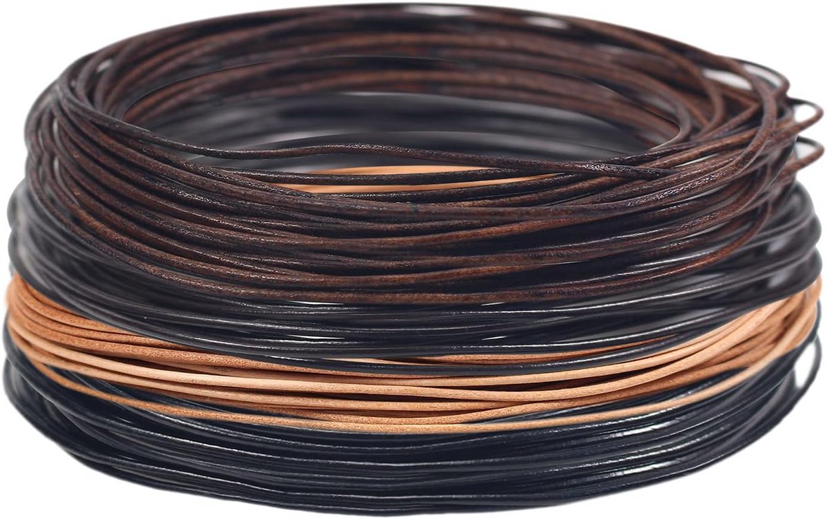 Echt lederen band per meter, 1 mm, 2 mm, 3 mm, voor DIY sieraden, armbanden, kettingen, horlogebanden, handgemaakte accessoires