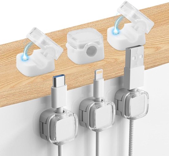 10Pcs Nylon Verstelbare Kabel Clips 16mm Zelfklevende Draad