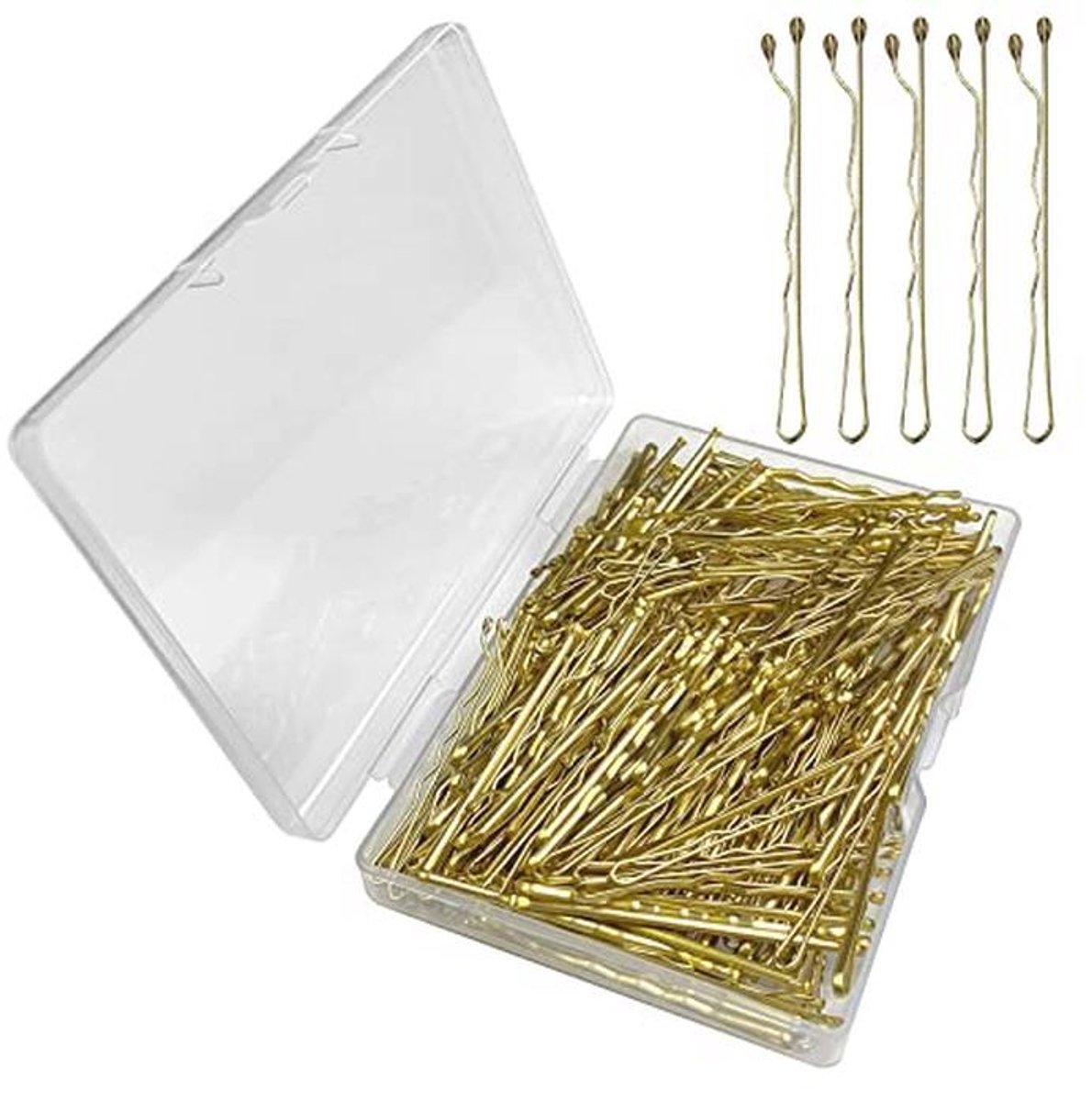 200 Stuks 5 cm Haarspelden - Golvende Onzichtbare Haarclips voor Kapsalons