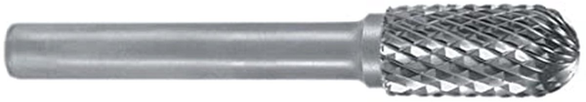Hardmetalen freesstift, halfbolvormig, vorm C, rolrond 3 x 38 mm