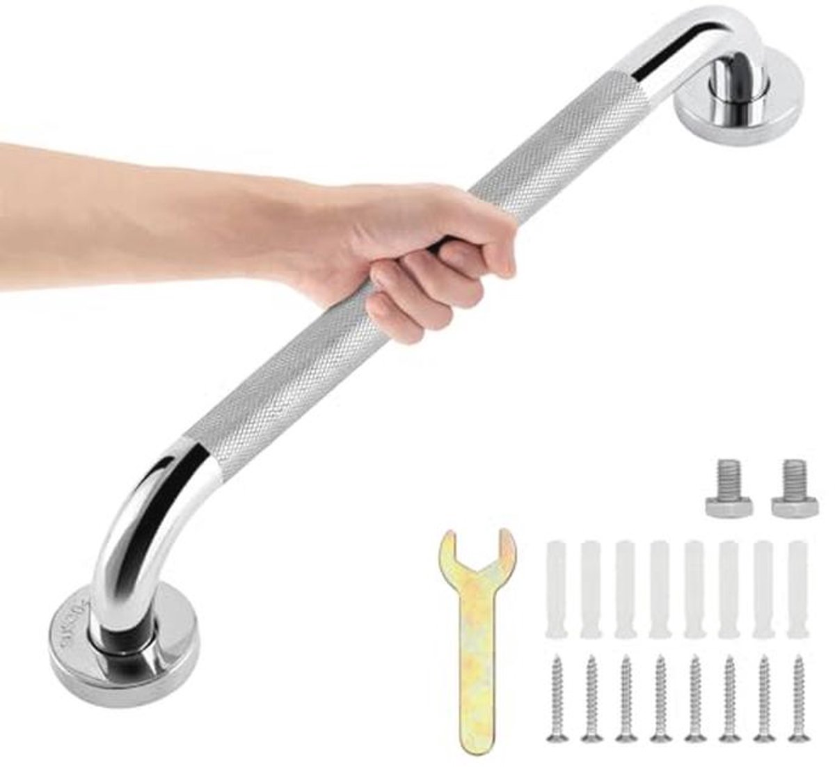Anti-slip Badkamer Grab Bars 16 inch - Roestvrij Stalen Douche Handgrepen voor Veiligheid en Ondersteuning