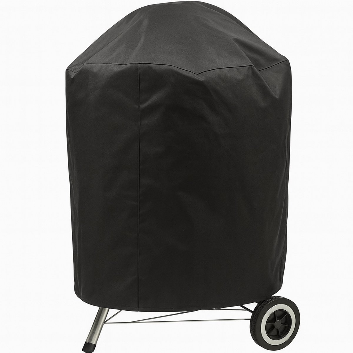 AUM® Barbecue Hoes Rond - Ø57cm - met Trekkoord - Waterdicht & UV-Bestendig - Geschikt voor Weber, Cadac en Meer - BBQ Accessoires - Zwart