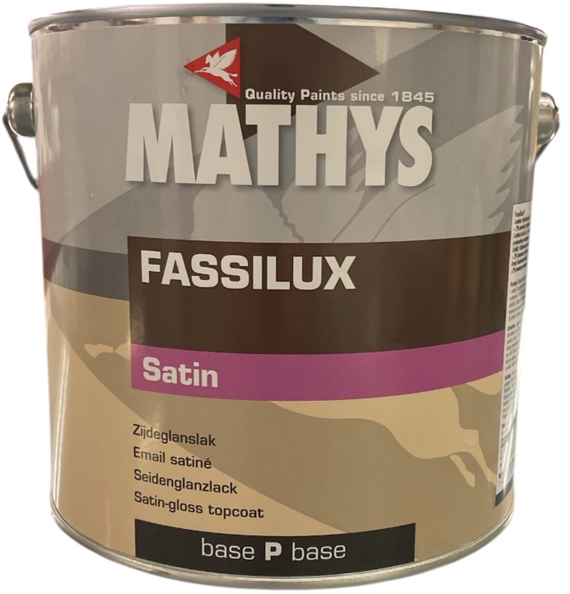 Mathys Fassilux Satin - Zijdeglanslak solventbasis - Binnen en buiten houtwerk - RAL 1003 - Signaalgeel